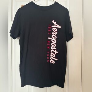 Aeropostale Black T Shirt Size XS New York 1987 Logo